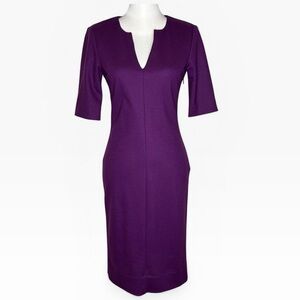 Diane Von Furstenberg Purple Midi Dress Size 4